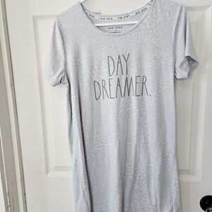 Rae Dunn Light Gray 'Day Dreamer' Pajama Nightgown